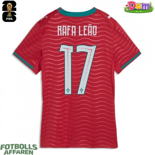 Portugal Rafael Leao #17 Hemmatröja Kvinnor VM 2026 Kortärmad